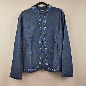Vermont Country Store ladies Denim Jacket NWT
